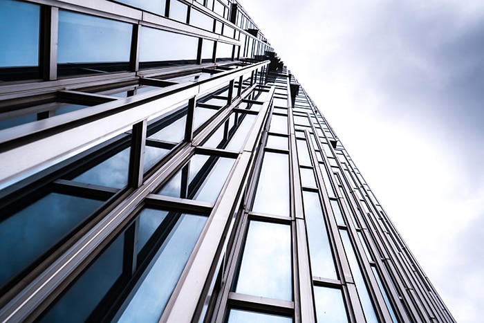 Modern building glass facade Modern building glass facade