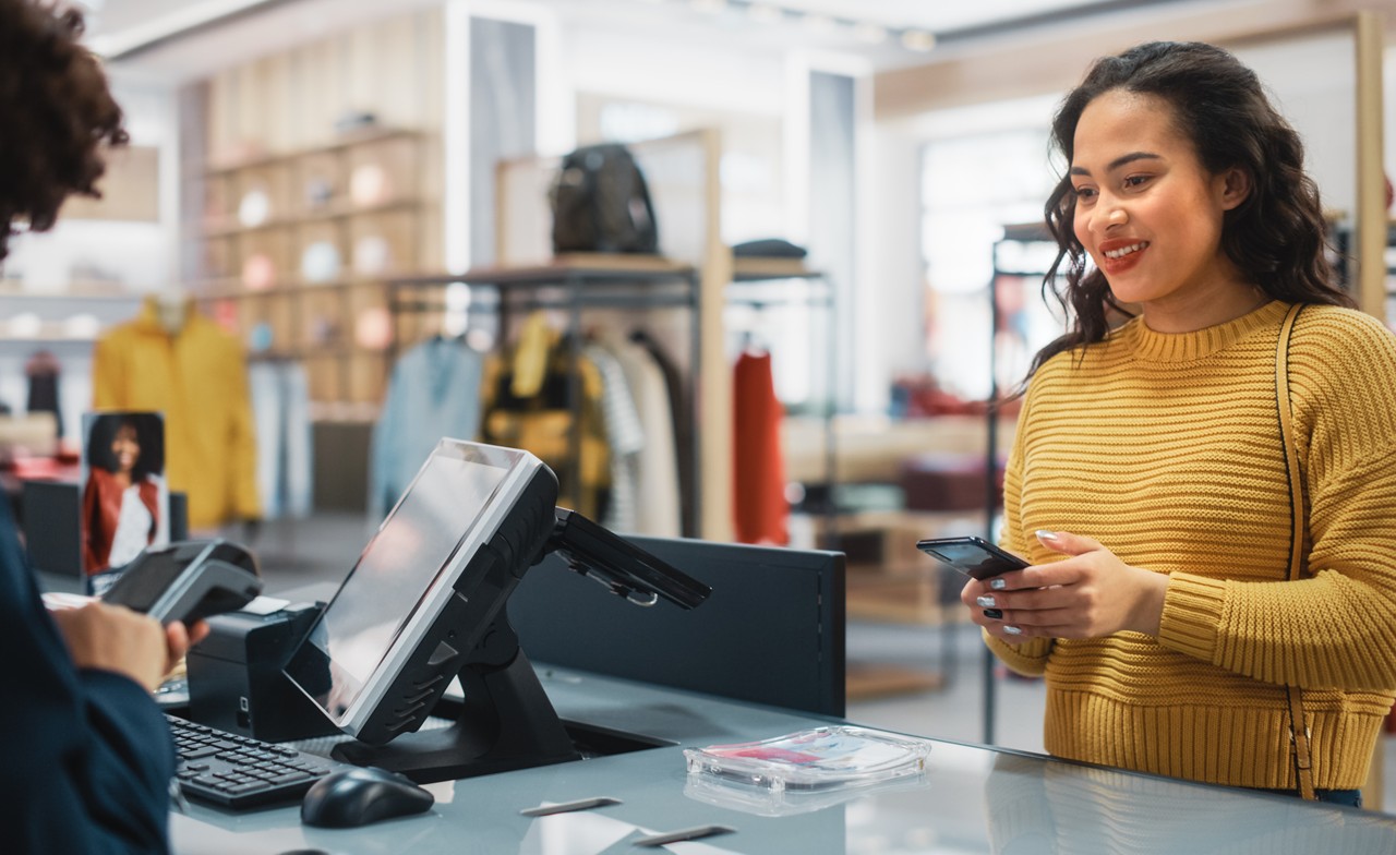 Clothing Store Checkout Cashier