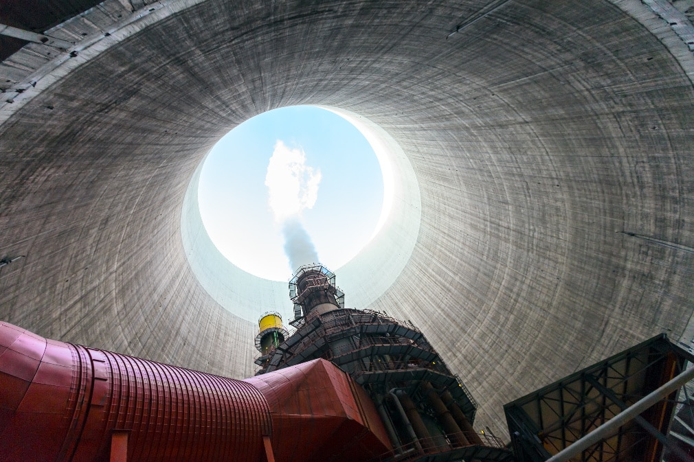 Intérieur de la centrale thermique