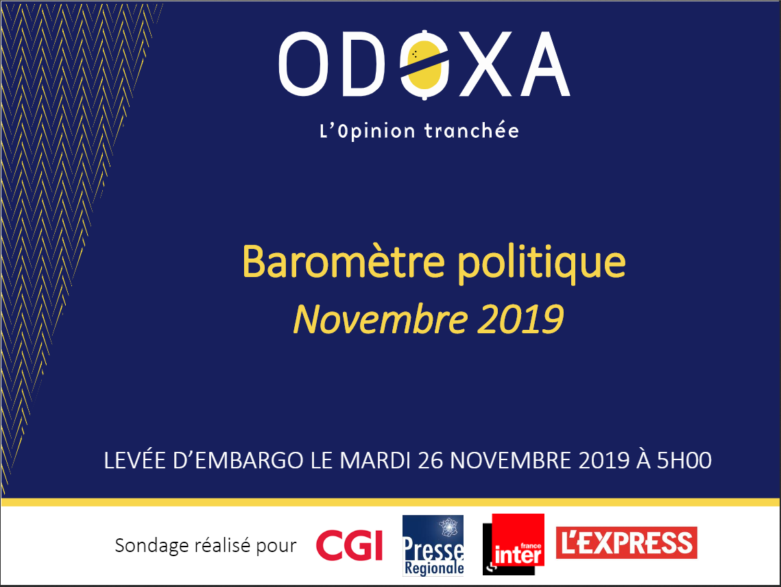 Baromètre politique Novembre ODOXA-CGI