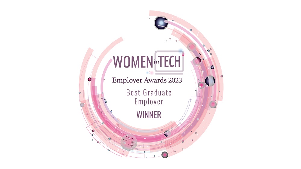 Meilleur employeur pour les nouvelles diplômées selon Women in Tech (Royaume-Uni, 2023) 
