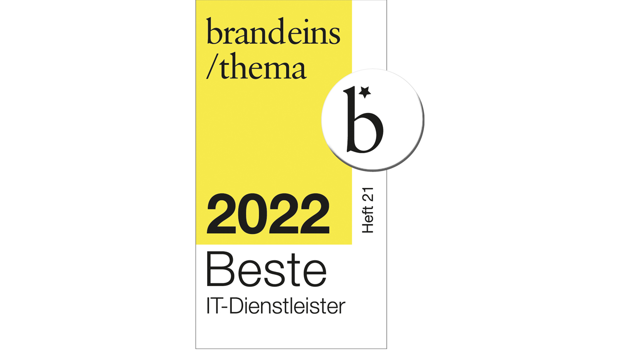 Logo Brandein 2022 Beste IT-Dienstleister