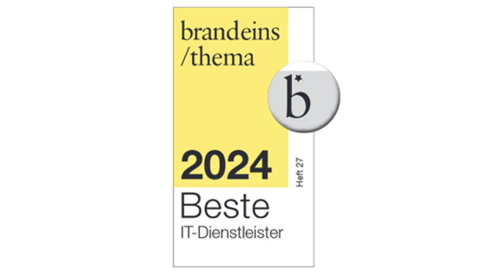 Logo brandeins/thema, 2024, Beste IT-Dienstleister