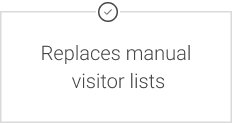 Replaces manual visitor lists