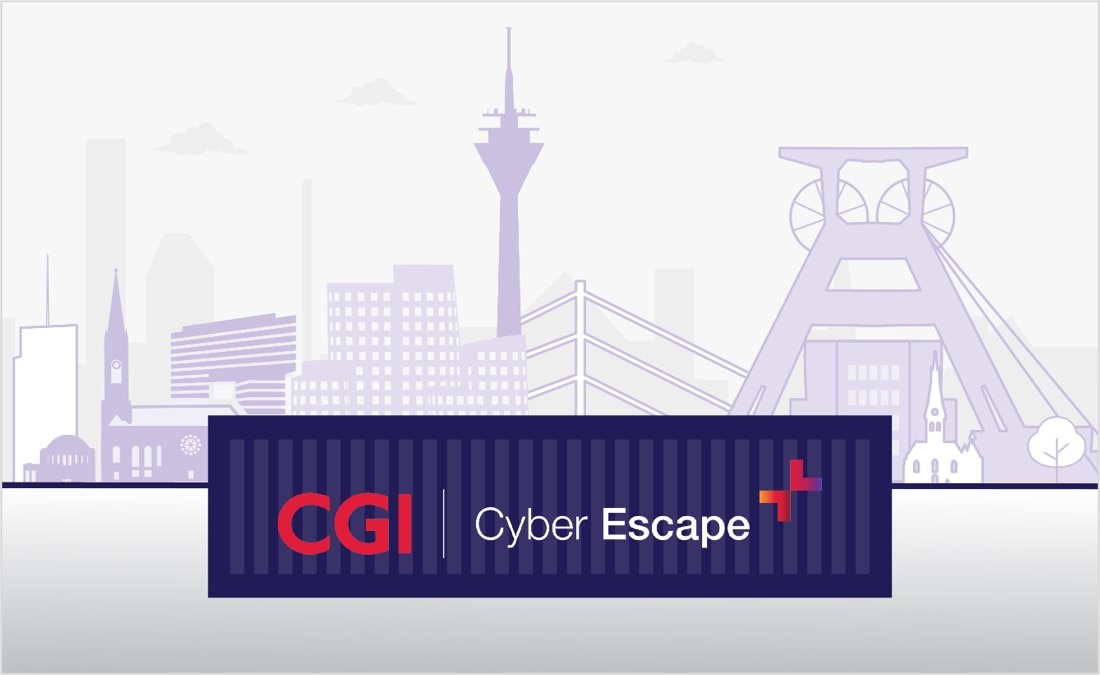 Illustration des CGI Cyber Escape Room in Essen