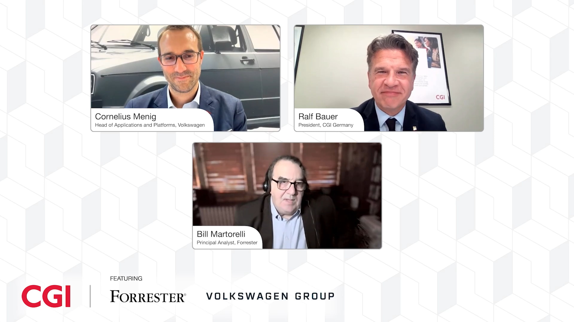 CGI et Groupe Volkswagen discutent de leur partenariat stratégique