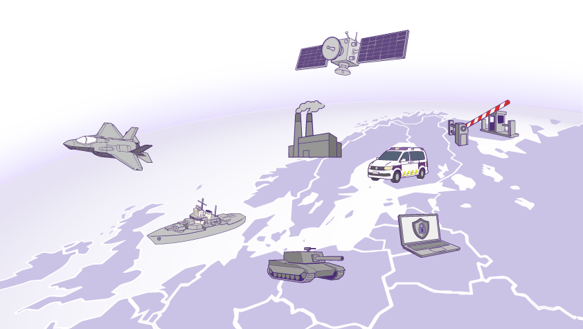 Defence-infograafi-cgi CGI - toimialarajat ylittävä teknologiakumppani puolustukseen