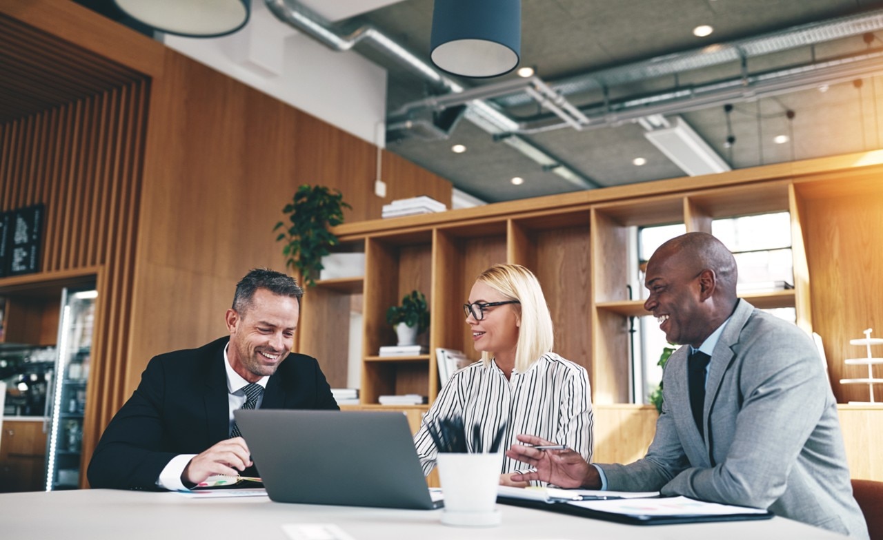 Consultants discussing Salesforce alliance