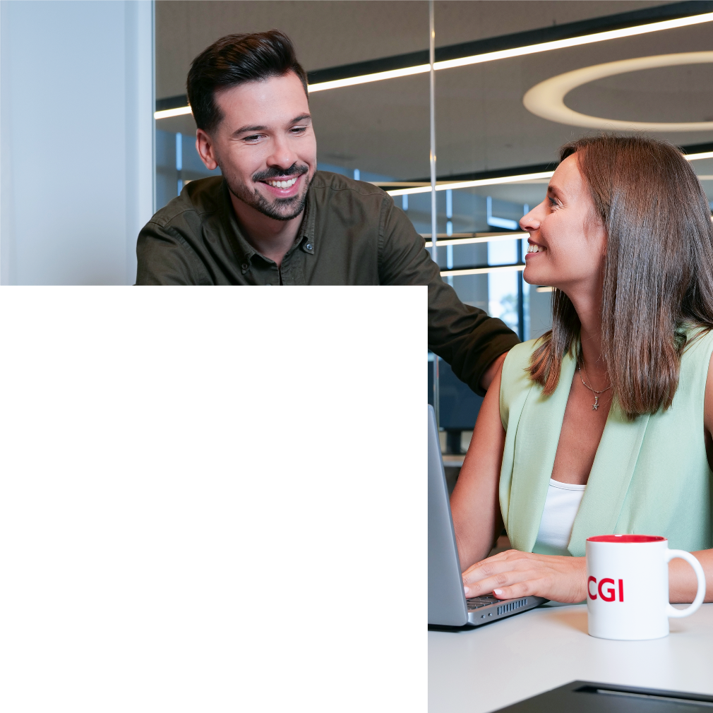 Cornerstone image of CGI consultant smiling at client