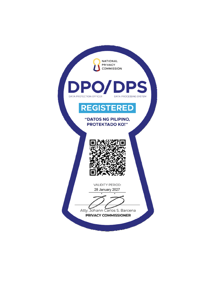 DPO/DPS Registered with QR code