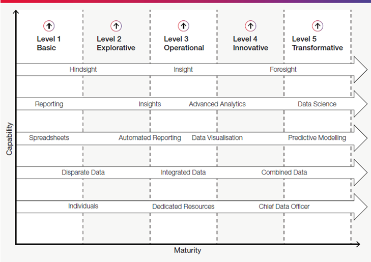 Data maturity and capability chart