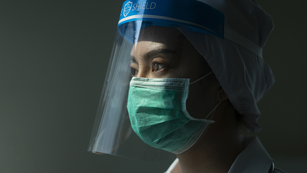doctor wearing PPE against coronavirus