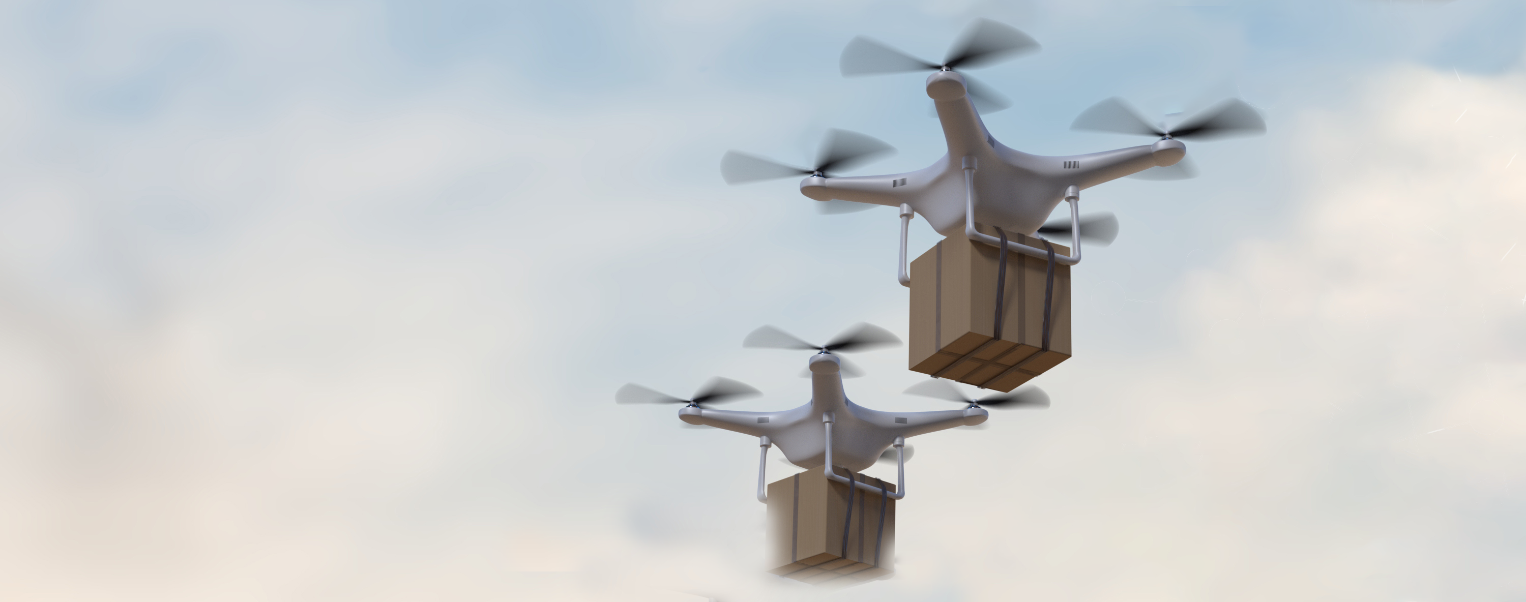 Ohjelmistorobotiikkaa hyödyntävät dronet kuljettavat paketteja