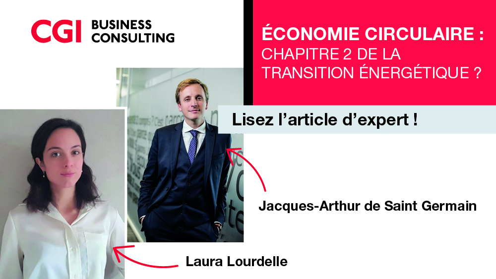 Visuel Economie Circulaire avec Jacques-Arthur de Saint Germain et Laura Lourdelle