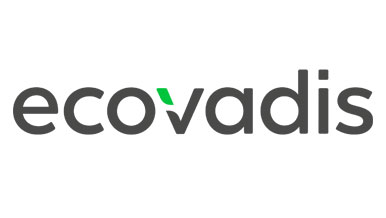 Logo mit der Aufschrift ecovadis steht