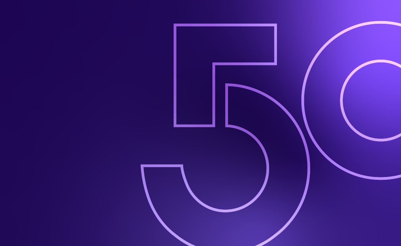 CGI 50 Gradient banner
