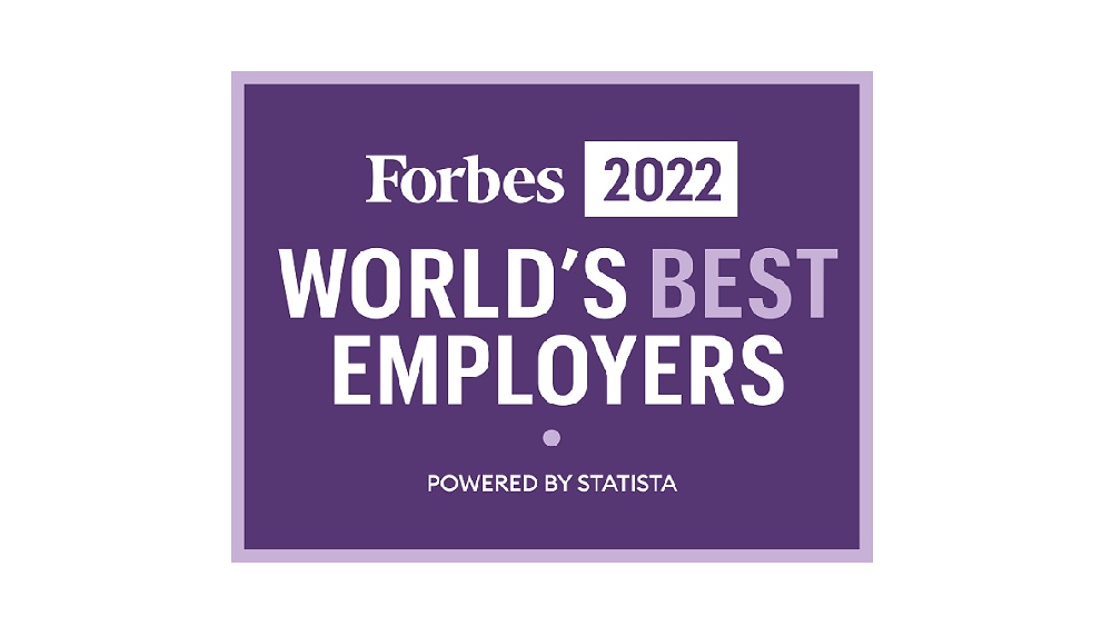 « Meilleurs employeurs au monde » selon Forbes (2022) 