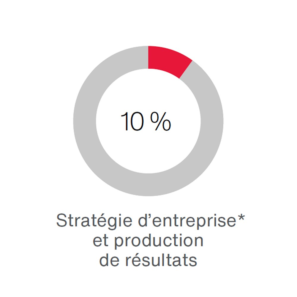 10% - Stratégie d’entreprise* et production de résultats 10% - Stratégie d’entreprise* et production de résultats