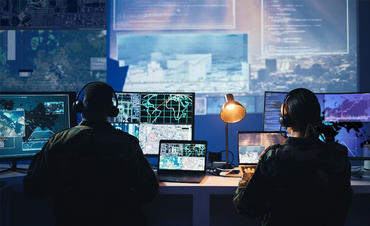 Geospatial operatives viewing data Geospatial operatives viewing data