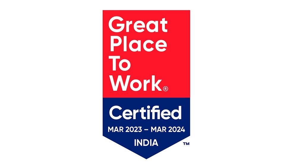 Certified Great Place to Work (India, 2023) 