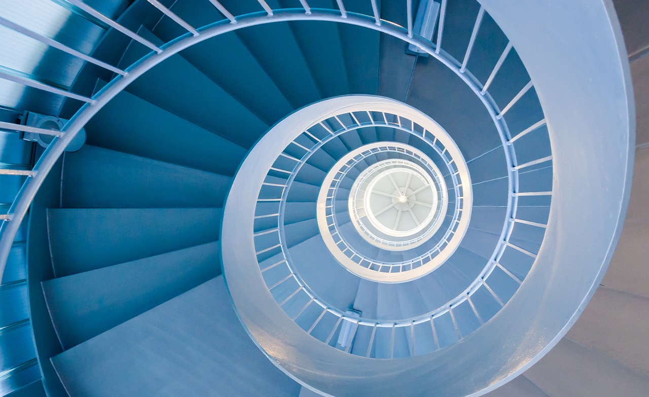 Office stairs abstract image