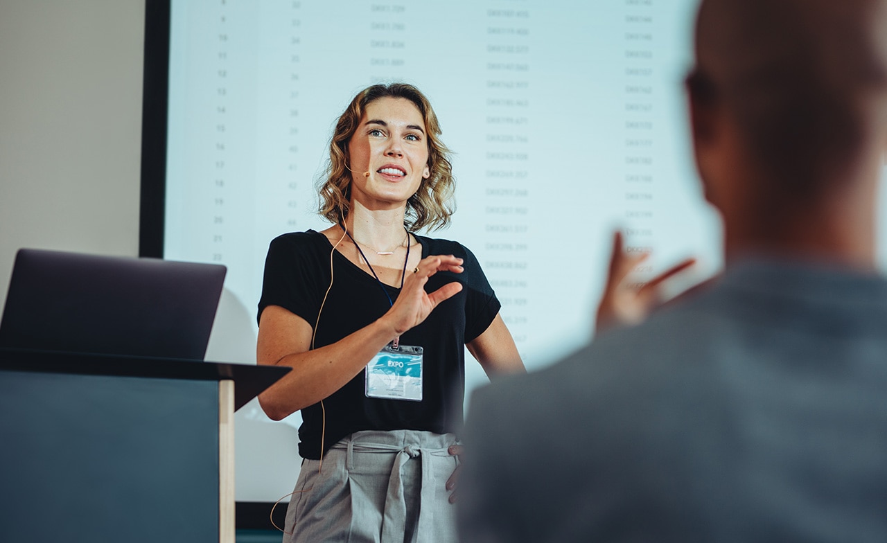 Female Public Speaker 