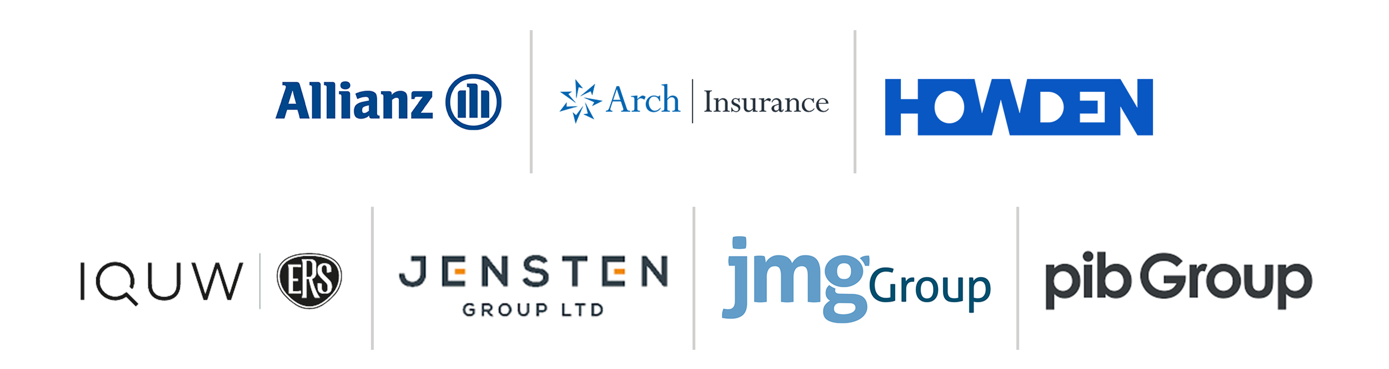 CGI's Insurance client logos
