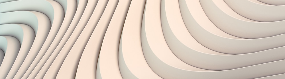 Abstrakt mønster med bølgende lag i lyse beige toner
