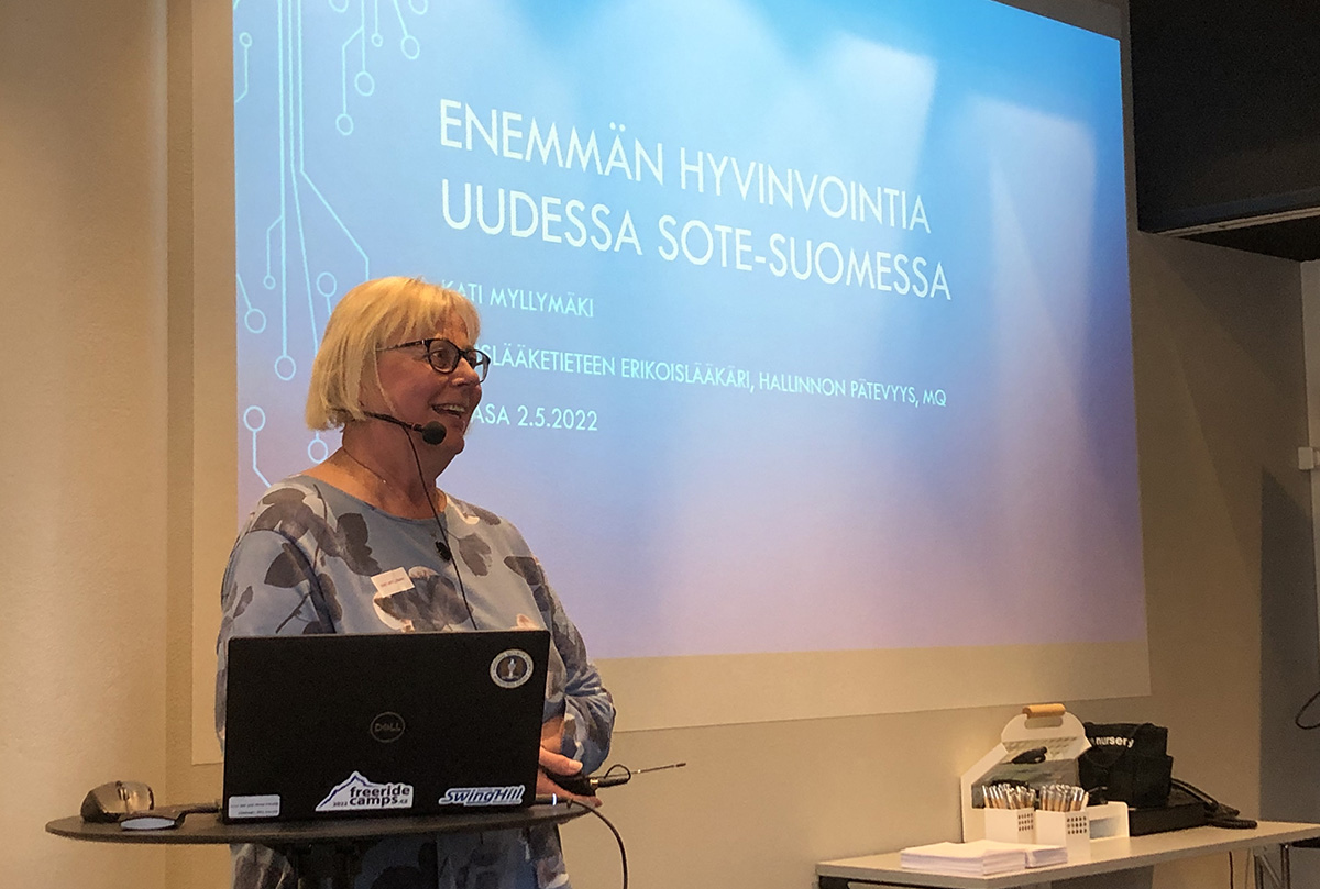 Kati Myllymäen puheenvuoro: Miten saadaan enemmän hyvinvointia uudessa sote-Suomessa? 