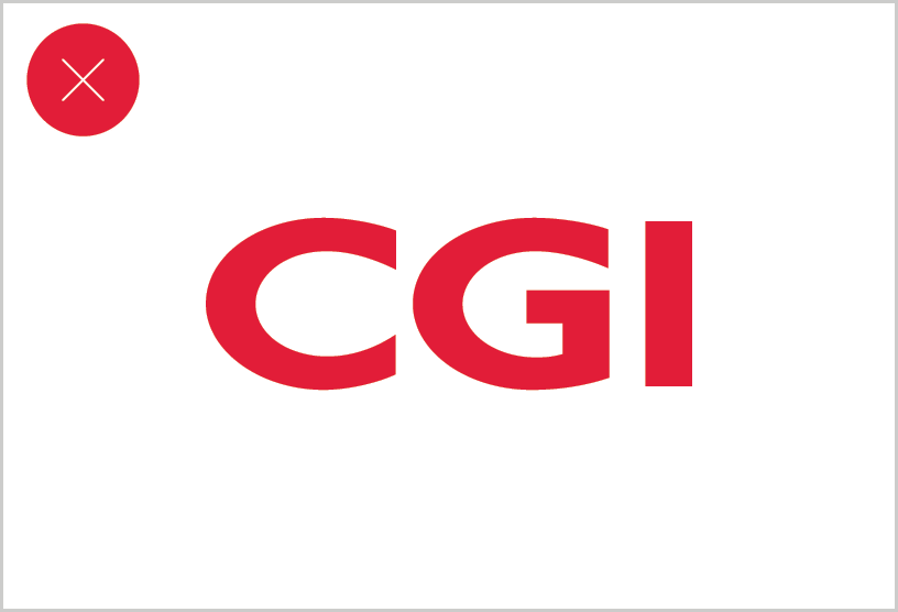 CGI logo - Do not distort the logo