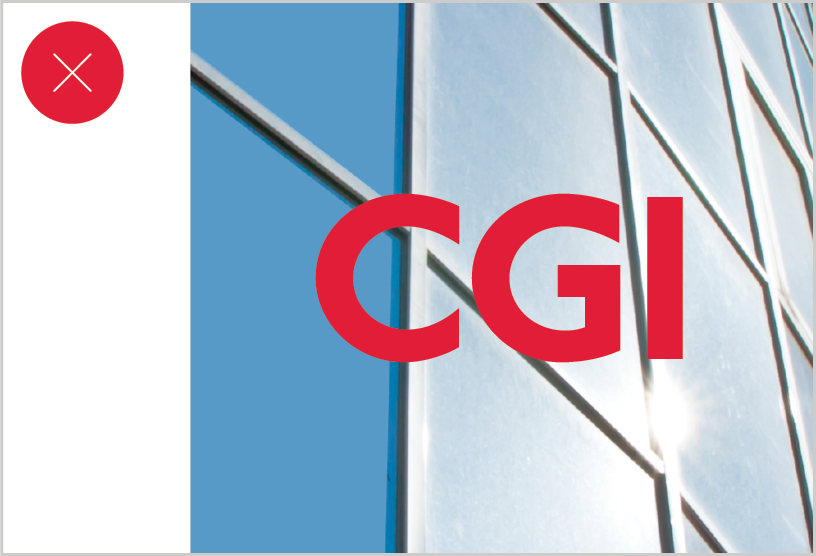 CGI logo - Do not place the logo over an image