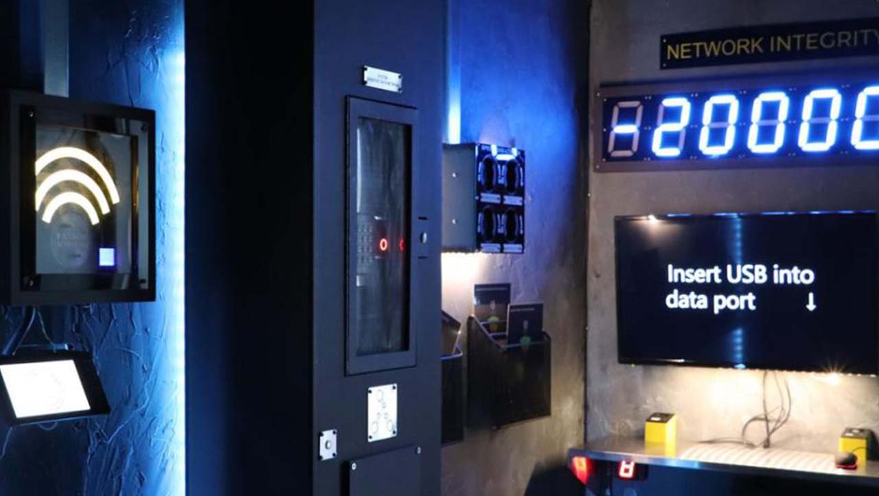 Inside of Cyber Escape room