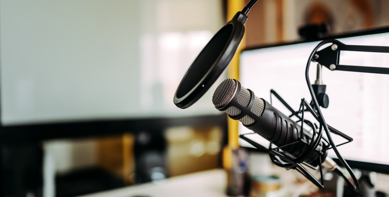 microphone in recording studio microphone in recording studio