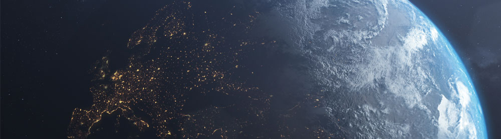 View of the earth from a satellite