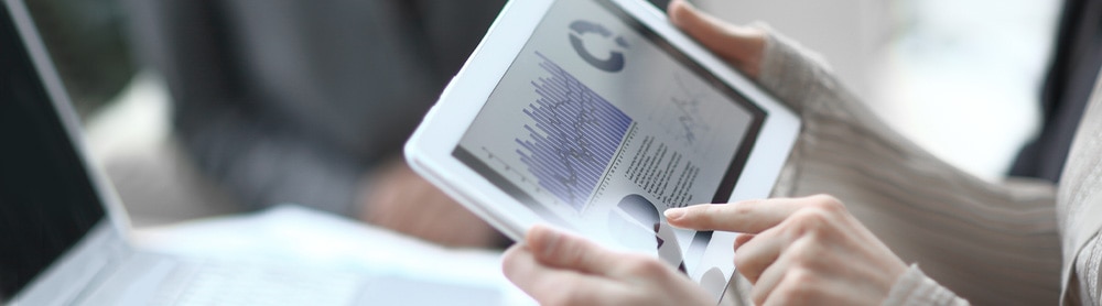 Asset Finance Consultant viewing cyber data