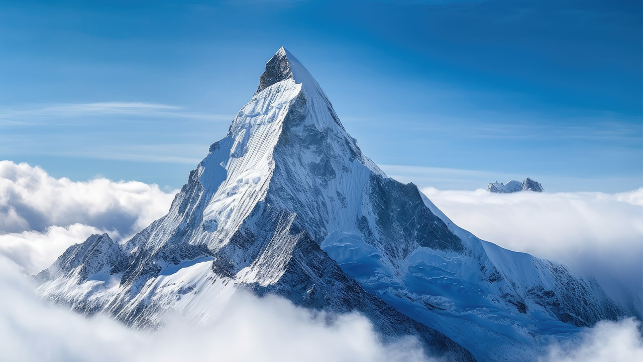 Mountain peak Mountain peak
