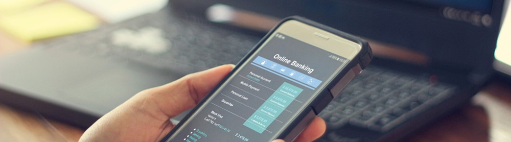 Online banking on mobile device