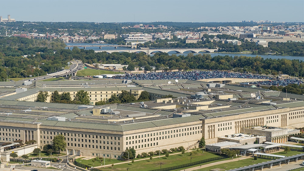 View of Pentagon from above