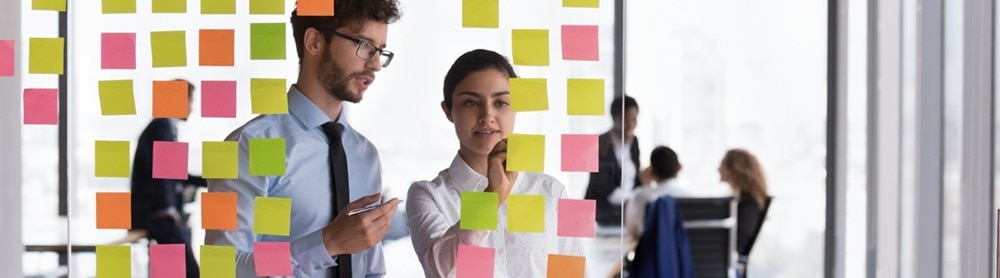 Project managers working together