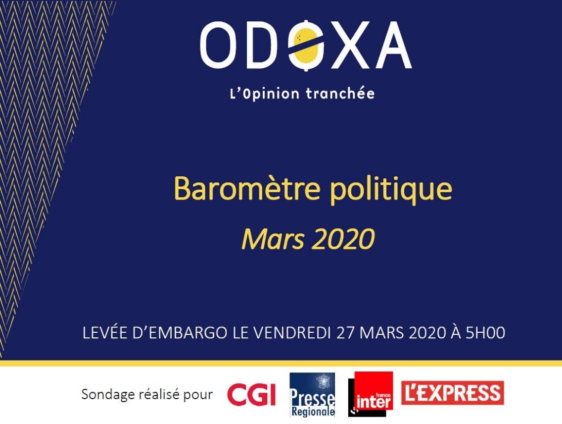 Barometre politique mars ODOXA-CGI