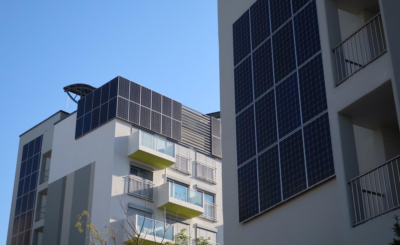 solar-panels-building-siding-274474737 Solar panels on the side of buildings