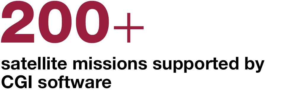 200+ satellite missions supported by CGI software