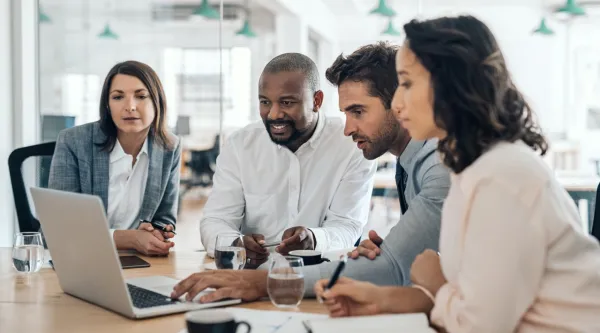 Consultants discussing Salesforce alliance