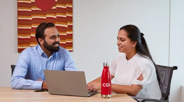 CGI consultants in discussion