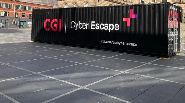CGI Cyber Escape 2.0 Container on-site