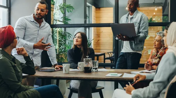 Consultants in a meeting