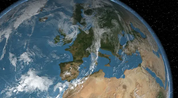 Earth view from space