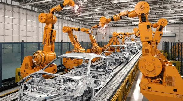 Une usine de production