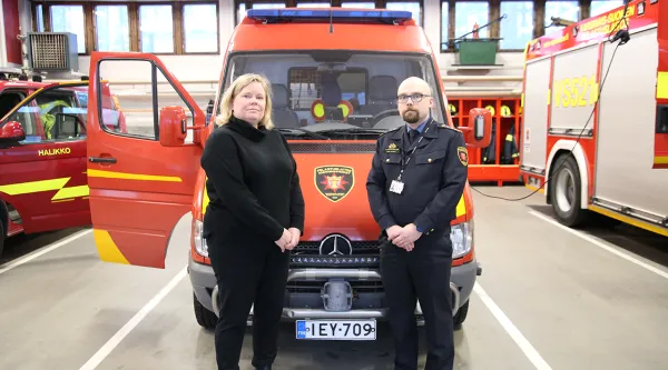 Varsinais-Suomen paloasemalla vierailulla