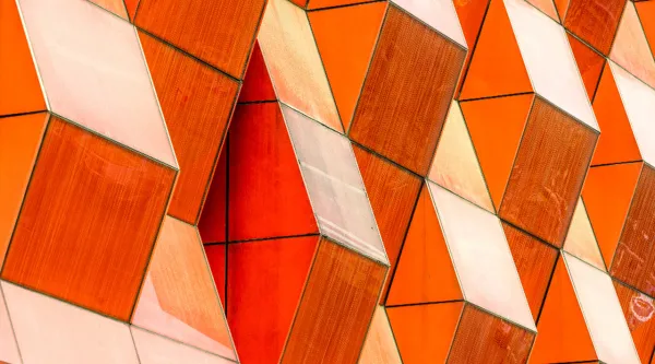 oranssi abstrakti taide